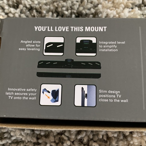 NWT, SimplySafe fixed position TV wall mount 22-50 inch, 80lbs weight capacity - Picture 7 of 8